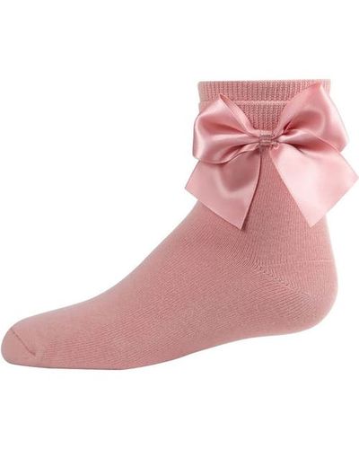 MeMoi MeMoi Kid's Silky Side Bow Anklet Socks