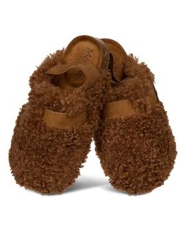 MeMoi MeMoi Kid's Teddy Faux-Ankle Strap Slipper