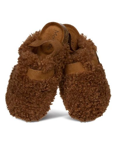 MeMoi MeMoi Kid's Teddy Faux-Ankle Strap Slipper
