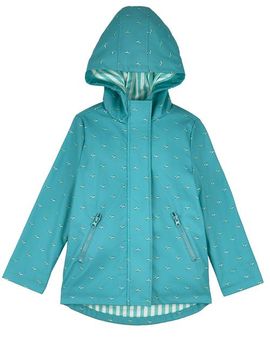 MeMoi MeMoi Lined Raincoat with Attached Self-Storage Pouch