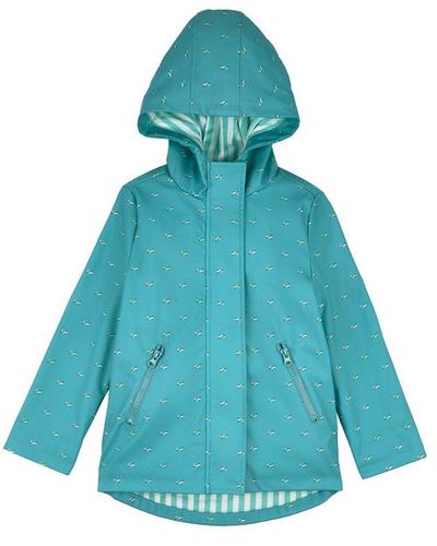MeMoi MeMoi Lined Raincoat with Attached Self-Storage Pouch