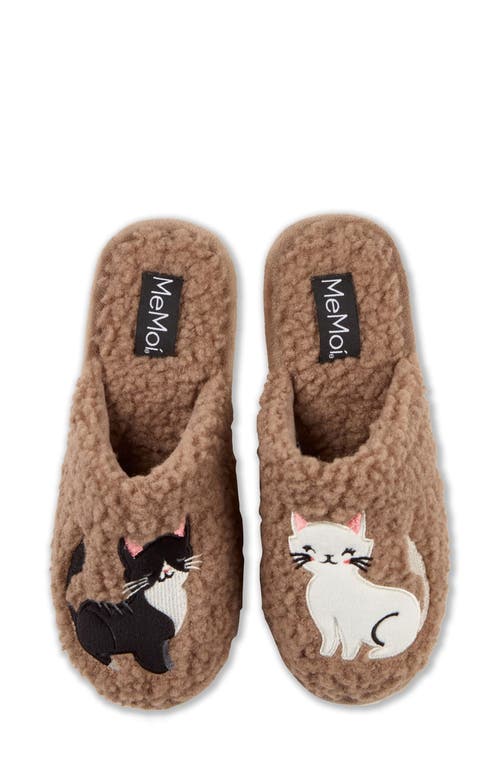 MeMoi MeMoi More Kittens Meow Faux Shearling Memory Foam Slipper