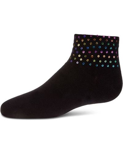 MeMoi MeMoi Multicolor Sequin Anklet Sock