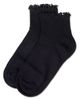 MeMoi MeMoi Ruffled Top Thin Ribbed Anklet Socks - 3