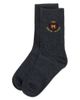 MeMoi MeMoi Stitched M Crest Solid Color Dress Crew Socks - 3