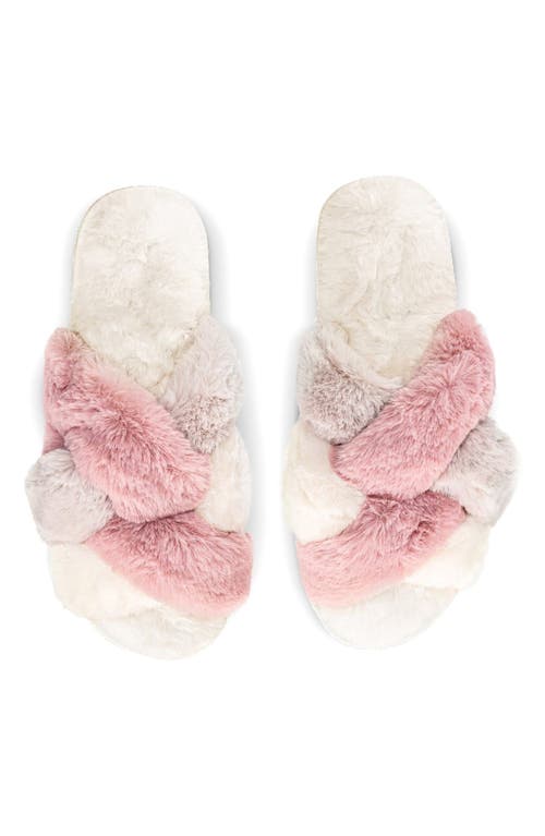MeMoi MeMoi Weave Faux Fur Scuff Slipper