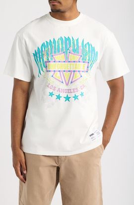 MEMORY LANE MEMORY LANE Unforgettable Embellished Shield Oversize Cotton Graphic T-Shirt