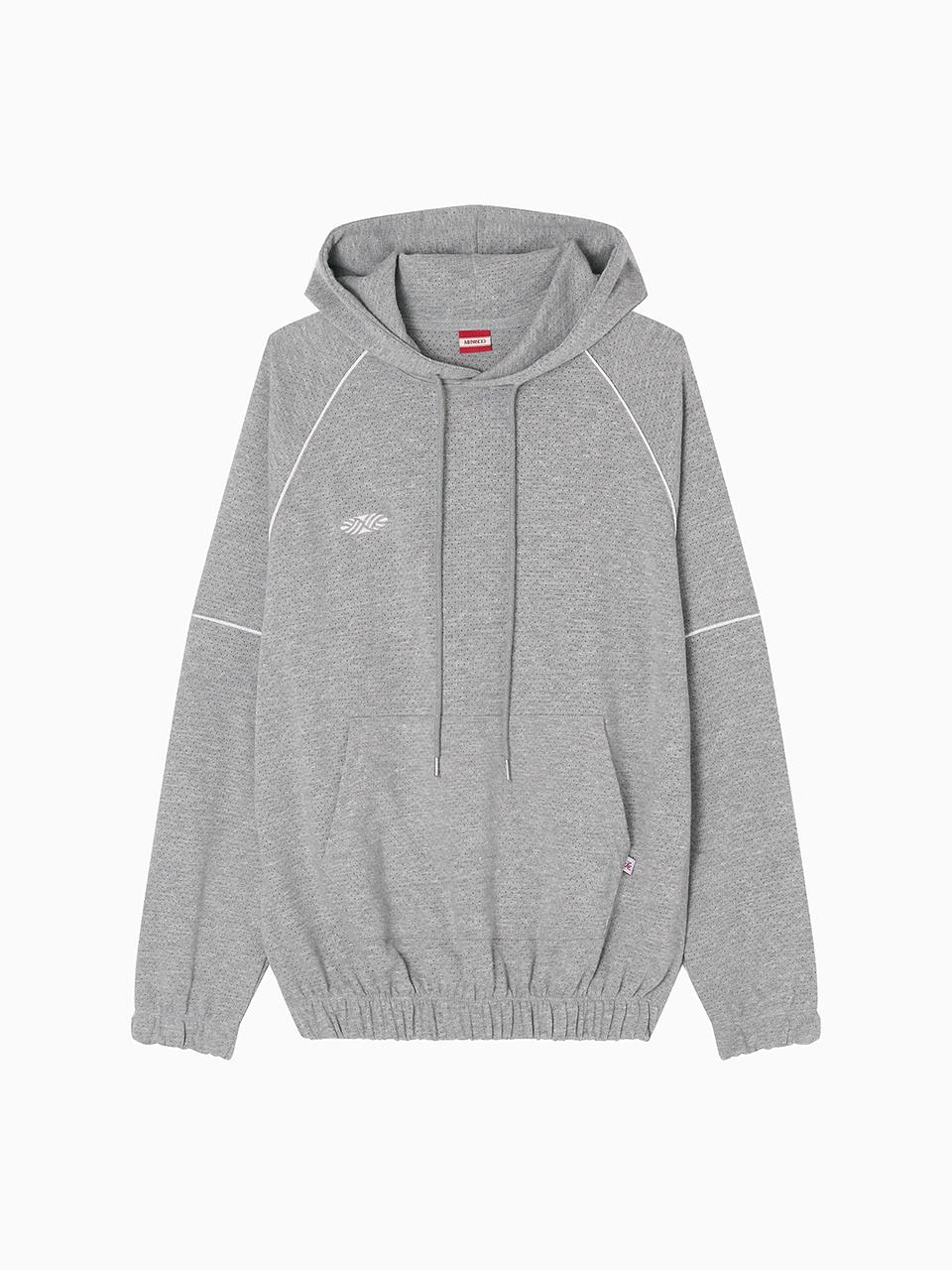 MENASOO Mesh Punching Melange Hoodie