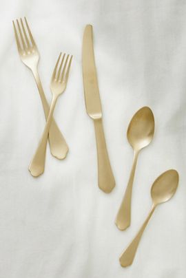 Mepra Dolce Vita Champagne Flatware 5-Piece Place Setting