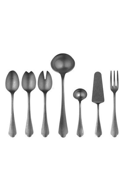 Mepra Mepra Dolce Vita Pewter 7-Piece Place Serving Set