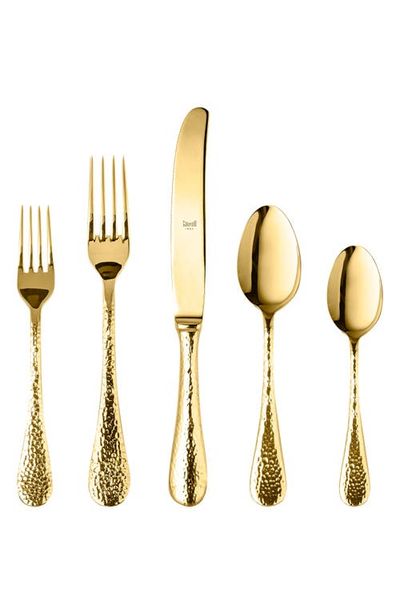 Mepra Mepra Epoque Gold 5-Piece Place Setting