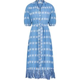 Mer St. Barth Mer St. Barth Estelle Womens Fringed Shirtdress