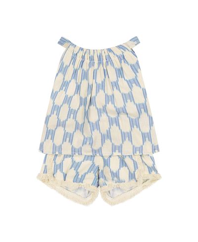 Mer St. Barth Mer St. Barth Girls' Colette Top And Short Set