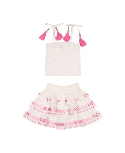 Mer St. Barth Mer St. Barth Girls' Louisa Top and Skirt Set