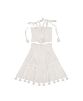 Mer St. Barth Mer St. Barth Girls' Noelle Top and Skirt Set