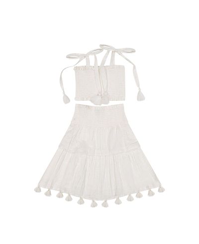 Mer St. Barth Mer St. Barth Girls' Noelle Top and Skirt Set