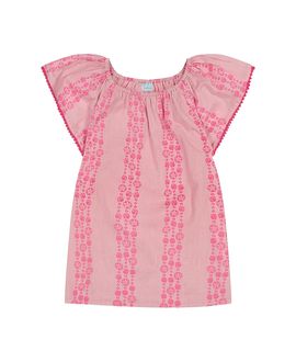 Mer St. Barth Mer St. Barth Mini Capucine Girls Coverup Pink Seashells