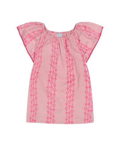 Mer St. Barth Mer St. Barth Mini Capucine Girls Coverup Pink Seashells