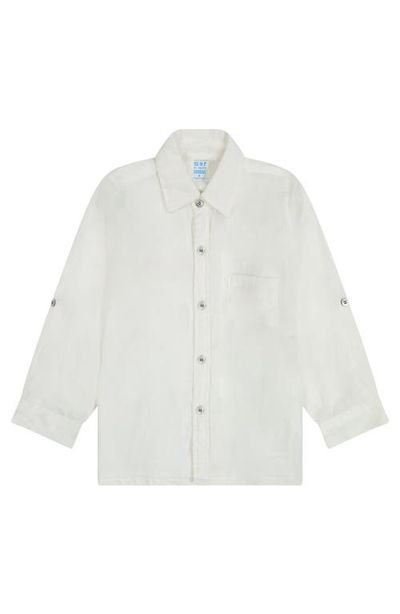 Mer St. Barth Mer St. Barth Remi Boy's Button Front Shirt White 
