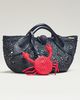 Mercedes Salazar Mini Raffia Crab Bag - 1