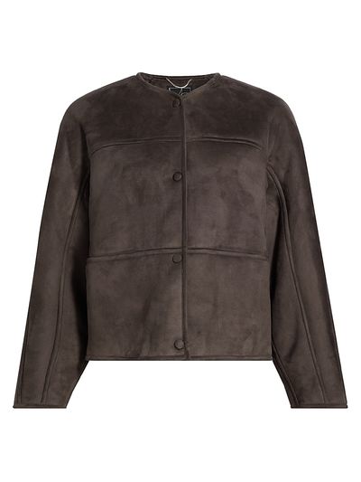 Mercer Collective Women's Heather Collarless Reversible Coat