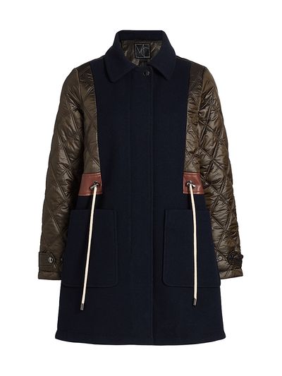 Mercer Collective Women's Mixed-Media Quilted Tie-Waist Jacket