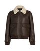 Mercer Collective Women's Sherpa & Faux-Leather Bomber Jacket - 1