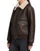 Mercer Collective Women's Sherpa & Faux-Leather Bomber Jacket - 4