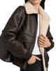 Mercer Collective Women's Sherpa & Faux-Leather Bomber Jacket - 6