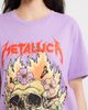 Merch Traffic Merch Traffic Metallica Fire Scull Cotton Graphic T-Shirt - 4