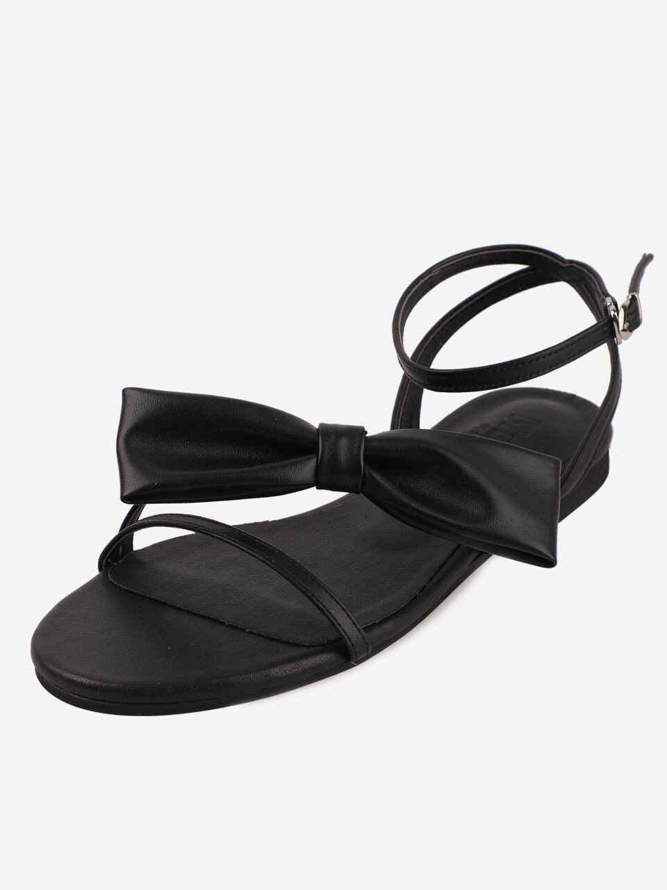 MERCYCROWN Fairy Ribbon Slingback Sandal_Black