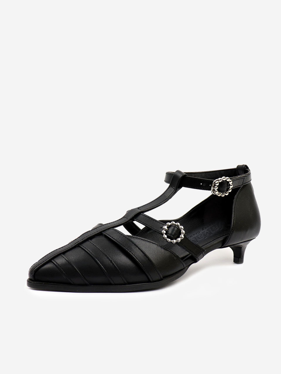 MERCYCROWN Macaron T-strap Sandal_Black (1cm / 3cm)