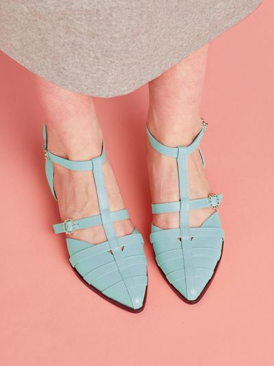 MERCYCROWN Macaron T-strap Sandal_Mint (1cm / 3cm)