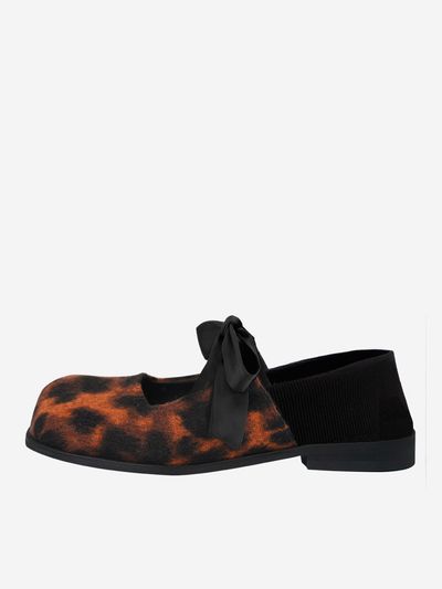 MERCYCROWN MaMaMercy Banding Loafer - Leopard / Black Ribbon