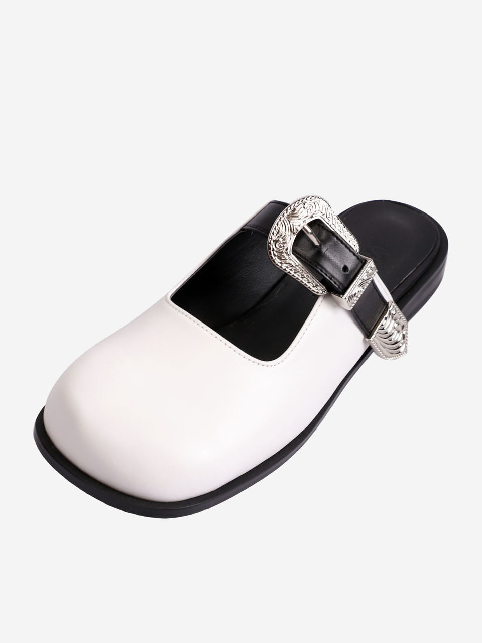 MERCYCROWN MaMaMercy Banding Loafer 1cm - White / Black