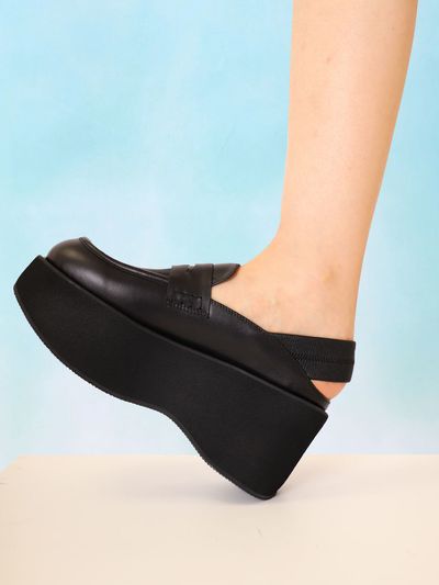 MERCYCROWN Mobydick Platform Loafer - Black