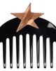 MERRMA MERRMA SSENSE Exclusive Black & Brown Vega Nacre Star Comb - 1