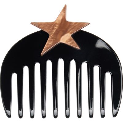 MERRMA MERRMA SSENSE Exclusive Black & Brown Vega Nacre Star Comb