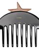 MERRMA MERRMA SSENSE Exclusive Black & Brown Vega Nacre Star Comb - 2