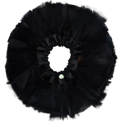 MERRMA MERRMA SSENSE Exclusive Black Feather Scrunchie