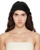 MERRMA MERRMA SSENSE Exclusive Black Froisse Bandeau Headband - 1