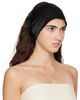 MERRMA MERRMA SSENSE Exclusive Black Froisse Bandeau Headband - 2