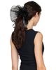 MERRMA MERRMA SSENSE Exclusive Black Orchid Pleated Organza Scrunchie - 3