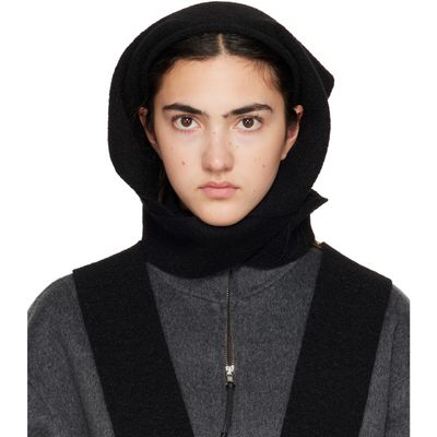 MERRMA MERRMA SSENSE Exclusive Black Wool Bandana