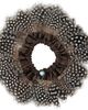 MERRMA MERRMA SSENSE Exclusive Brown Feather Scrunchie - 1