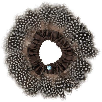 MERRMA MERRMA SSENSE Exclusive Brown Feather Scrunchie