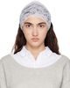 MERRMA MERRMA SSENSE Exclusive Gray & White Lace Bandeau Headband - 1