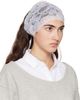 MERRMA MERRMA SSENSE Exclusive Gray & White Lace Bandeau Headband - 2