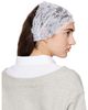 MERRMA MERRMA SSENSE Exclusive Gray & White Lace Bandeau Headband - 3