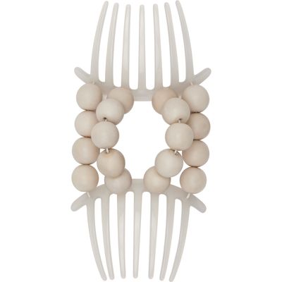 MERRMA MERRMA SSENSE Exclusive Gray Jarina Horn Claw Comb